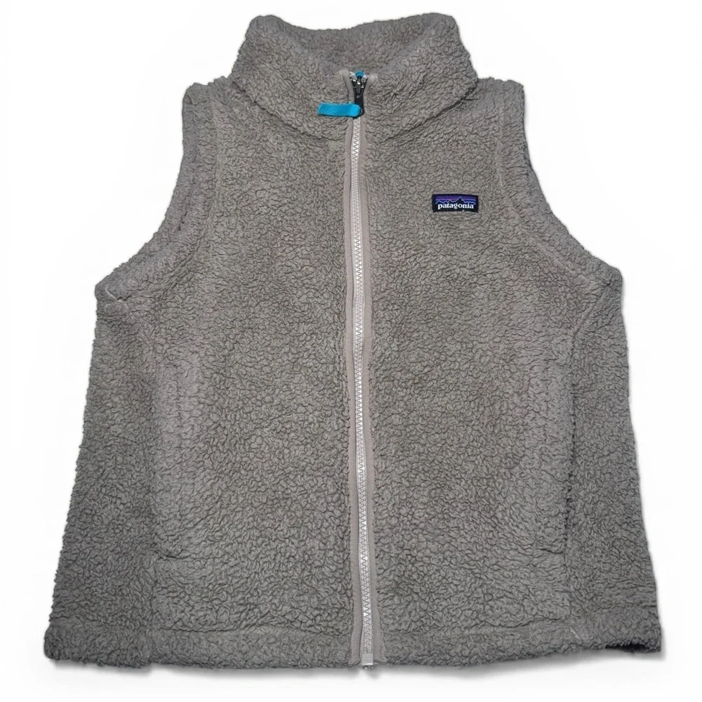 Girls Patagonia Fleece Tan Vest Size M 10